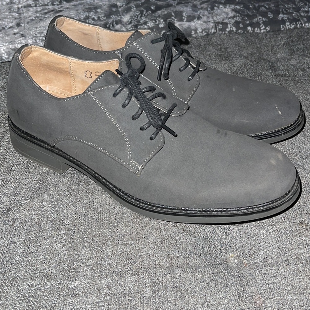 Men’s Gray Dexter Dress Shoes sz 8